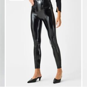 Spanx Faux Patent Leather Leggings